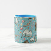 HARRY POTTER™ HOGWARTS™ Weihnachts-Cookie-Muster Tasse (Zentrum)