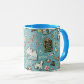HARRY POTTER™ HOGWARTS™ Weihnachts-Cookie-Muster Tasse (VorderseiteRechts)