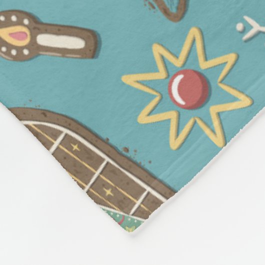 HARRY POTTER™ HOGWARTS™ Weihnachtskochtmuster Fleecedecke (Ecke)