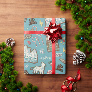 HARRY POTTER™ HOGWARTS™ Weihnachtskochtmuster Geschenkpapier