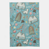 HARRY POTTER™ HOGWARTS™ Weihnachtskochtmuster Geschirrtuch (Vertikal)