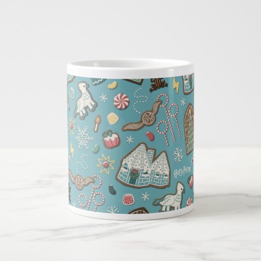 HARRY POTTER™ HOGWARTS™ Weihnachtskochtmuster Jumbo-Tasse (Vorderseite)
