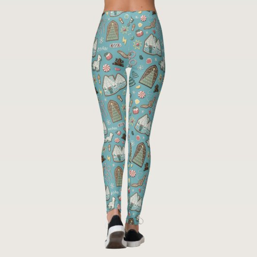 HARRY POTTER™ HOGWARTS™ Weihnachtskochtmuster Leggings (Rückseite)