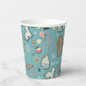 HARRY POTTER™ HOGWARTS™ Weihnachtskochtmuster Pappbecher (Rechts)