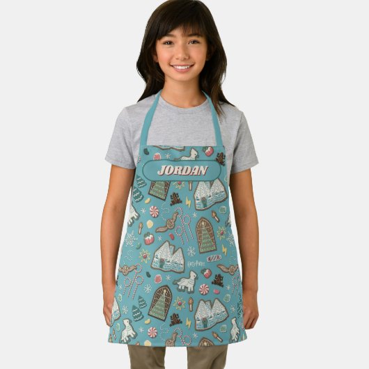 HARRY POTTER™ HOGWARTS™ Weihnachtskochtmuster Schürze (Insitu)