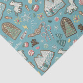 HARRY POTTER™ HOGWARTS™ Weihnachtskochtmuster Seidenpapier (Ausschnitt)