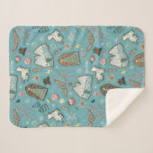 HARRY POTTER™ HOGWARTS™ Weihnachtskochtmuster Sherpadecke (Vorderseite (Horizontal))