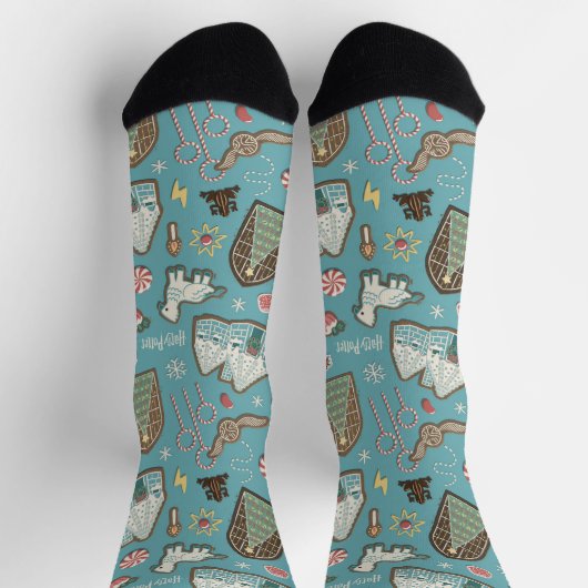 HARRY POTTER™ HOGWARTS™ Weihnachtskochtmuster Socken (Oben)
