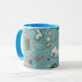 HARRY POTTER™ HOGWARTS™ Weihnachtskochtmuster Tasse (Vorderseite Links)