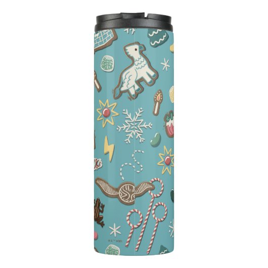 HARRY POTTER™ HOGWARTS™ Weihnachtskochtmuster Thermosbecher (Rückseite)