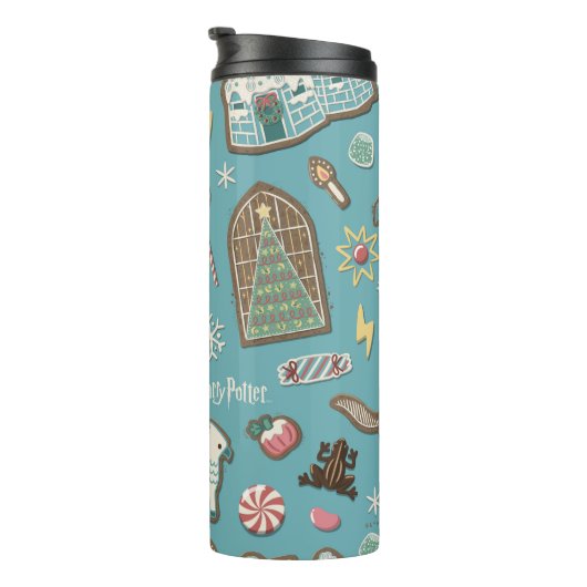 HARRY POTTER™ HOGWARTS™ Weihnachtskochtmuster Thermosbecher (Nach rechts gedreht)