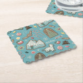 HARRY POTTER™ HOGWARTS™ Weihnachtskochtmuster Untersetzer (angewinkelt)