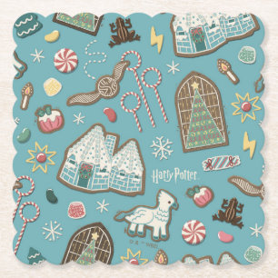 HARRY POTTER™ HOGWARTS™ Weihnachtskochtmuster Untersetzer