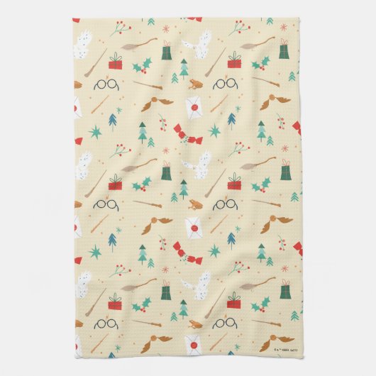 Harry Potter | Holiday Icon Muster Geschirrtuch (Vertikal)