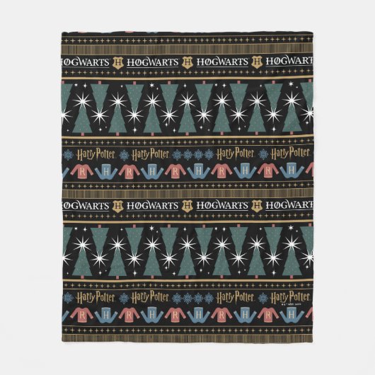 HARRY POTTER™ Holiday Sweater Muster Fleecedecke (Vorderseite)