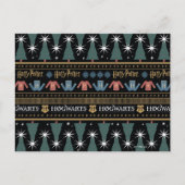 HARRY POTTER™ Holiday Sweater Muster Postkarte (Vorderseite)