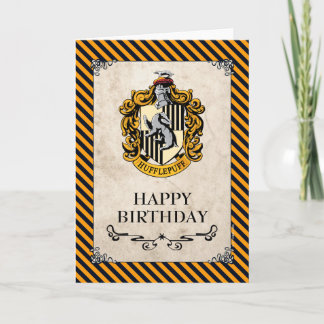 Harry Potter | Hufflepuff Alles Gute zum Geburtsta Karte