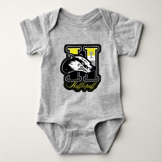 HARRY POTTER™ | HUFFLEPUFF™ Athletisches Abzeichen Baby Strampler (Vorderseite)