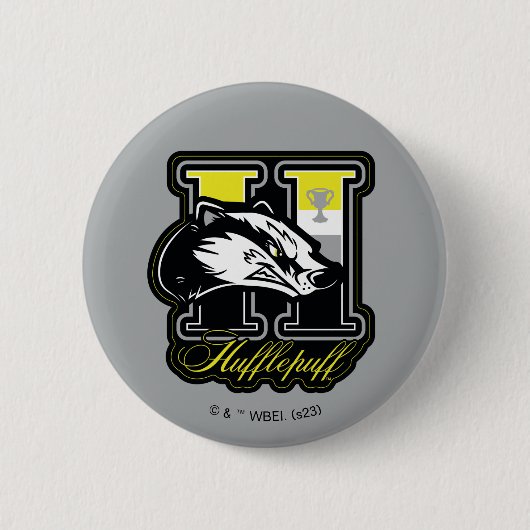 HARRY POTTER™ | HUFFLEPUFF™ Athletisches Abzeichen Button (Vorderseite)