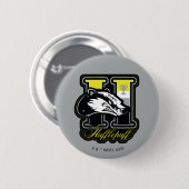 HARRY POTTER™ | HUFFLEPUFF™ Athletisches Abzeichen Button (Vorne & Hinten)