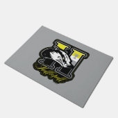 HARRY POTTER™ | HUFFLEPUFF™ Athletisches Abzeichen Fußmatte (Schrägansicht)