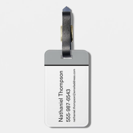 HARRY POTTER™ | HUFFLEPUFF™ Athletisches Abzeichen Gepäckanhänger (Rückseite vertikal)