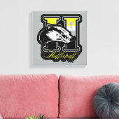 HARRY POTTER™ | HUFFLEPUFF™ Athletisches Abzeichen Leinwanddruck (Insitu (Wohnzimmer))