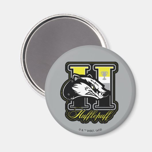 HARRY POTTER™ | HUFFLEPUFF™ Athletisches Abzeichen Magnet (Vorderseite/Rückseite)