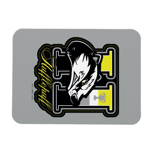 HARRY POTTER™ | HUFFLEPUFF™ Athletisches Abzeichen Magnet (Horizontal)