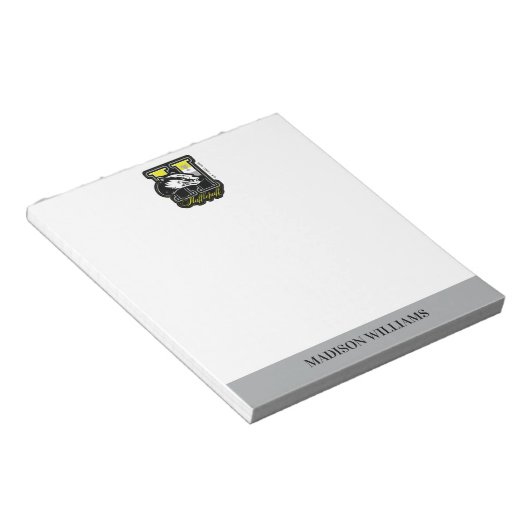 HARRY POTTER™ | HUFFLEPUFF™ Athletisches Abzeichen Notizblock (angewinkelt)