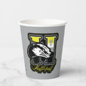 HARRY POTTER™ | HUFFLEPUFF™ Athletisches Abzeichen Pappbecher (Vorderseite)
