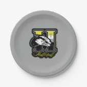 HARRY POTTER™ | HUFFLEPUFF™ Athletisches Abzeichen Pappteller (Vorderseite)