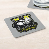 HARRY POTTER™ | HUFFLEPUFF™ Athletisches Abzeichen Rechteckiger Pappuntersetzer (angewinkelt)