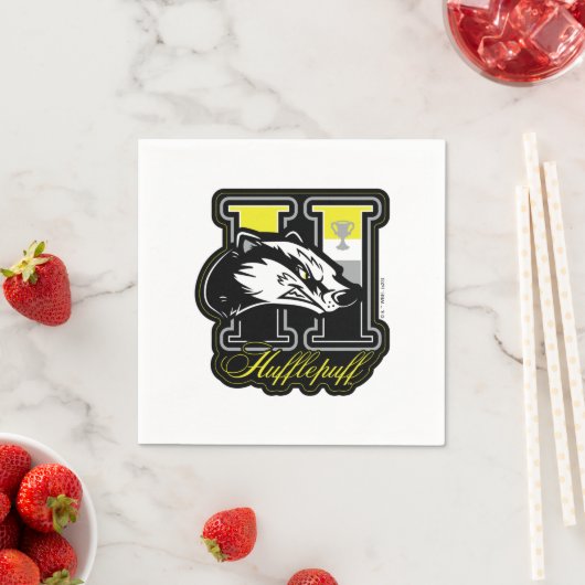 HARRY POTTER™ | HUFFLEPUFF™ Athletisches Abzeichen Serviette (Beispiel)