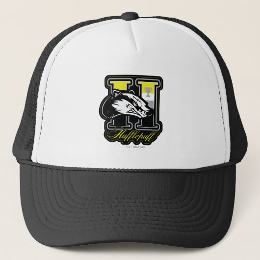 HARRY POTTER™ | HUFFLEPUFF™ Athletisches Abzeichen Truckerkappe (Vorderseite)