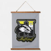 HARRY POTTER™ | HUFFLEPUFF™ Athletisches Abzeichen Wandteppich Mit Holzrahmen (Vorderseite)