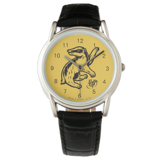 Harry Potter | Hufflepuff Badger Icon Armbanduhr (Vorderseite)