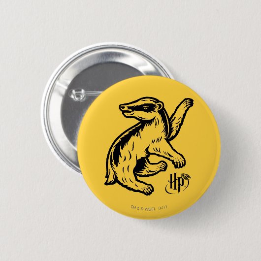 Harry Potter | Hufflepuff Badger Icon Button (Vorne & Hinten)