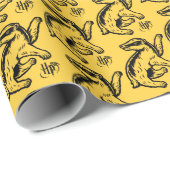 Harry Potter | Hufflepuff Badger Icon Geschenkpapier (Rolleneckpunkt)