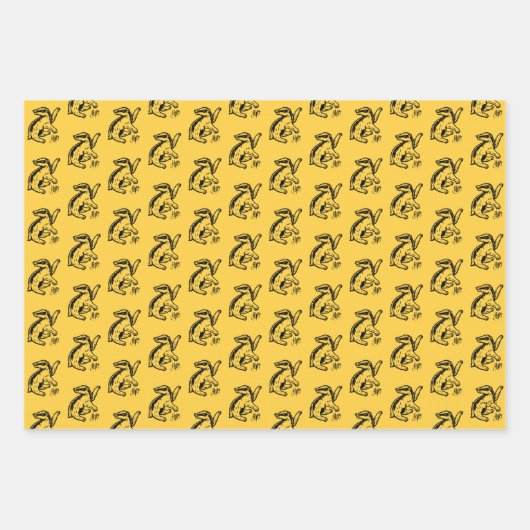 Harry Potter | Hufflepuff Badger Icon Geschenkpapier Set (Vorderseite 2)