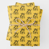 Harry Potter | Hufflepuff Badger Icon Geschenkpapier Set (Beispiel)