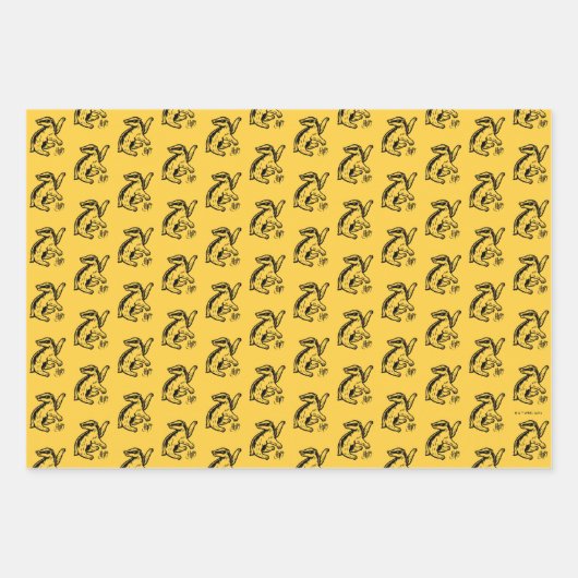 Harry Potter | Hufflepuff Badger Icon Geschenkpapier Set (Vorderseite)