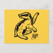 Harry Potter | Hufflepuff Badger Icon Postkarte (Vorderseite)