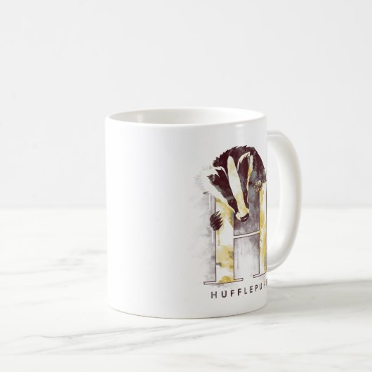 Harry Potter | HUFFLEPUFF™ Badger Kaffeetasse (VorderseiteRechts)