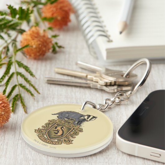 Harry Potter | Hufflepuff Crest with Badger Schlüsselanhänger (Vorderseite rechts)