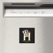 Harry Potter | HUFFLEPUFF™ Dachs Wasserfarbe Magnet (In Situ (Geschirrspüler))