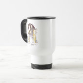 Harry Potter | HUFFLEPUFF™ Dachs Wasserfarbe Reisebecher (Vorderseite Links)