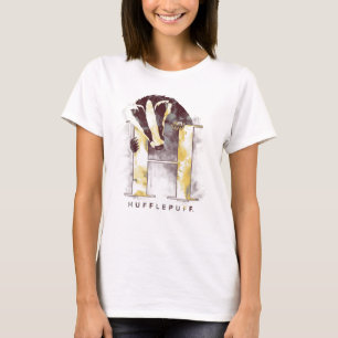 Harry Potter   HUFFLEPUFF™ Dachs Wasserfarbe T-Shirt