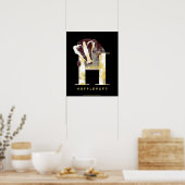 Harry Potter | HUFFLEPUFF™ Dachs Wasserfarben Poster (Küche)