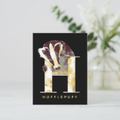 Harry Potter | HUFFLEPUFF™ Dachs Wasserfarben Postkarte (Stehend Vorderseite)
